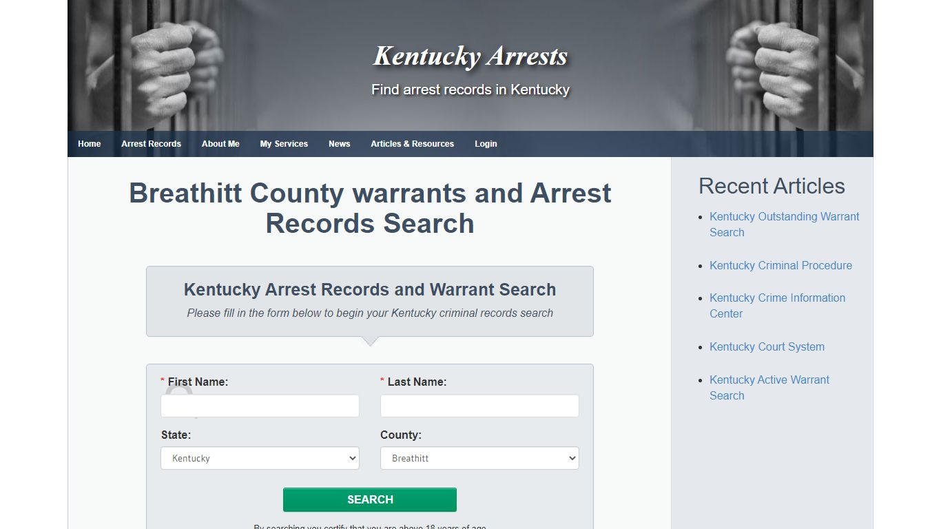 Breathitt County warrants and Arrest Records Search - Kentucky Arrests